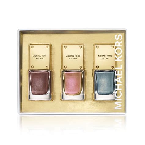 3pc Michael Kors Holiday Nail Lacquer Polish Set 